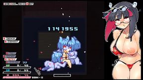 Rignetta'_s Adventure [ Monsters Hentai Game ] Ep.13 first ending with the giant darkness queen licking her pussy up her womb with her gigantic tongue