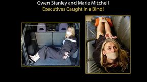 Two Lovely Blondes Bound and Gagged - One in an SUV and the Other on a Sofa!