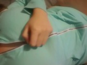 Makin my panties wet with my mini purple Vibrator