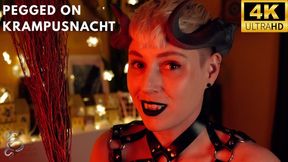 Pegged by Krampus POV - Naughty Demon Punishes and Pegs You for the Holiday - Christmas, Xmas, Strapon, femdom, domination - 4k mp4