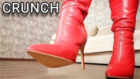 CRUNCH UNDER ME Red Boots Giantess Fantasy