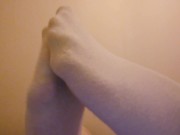 Sexy TGirl White Socks Strip