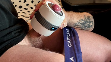 Massage Gun Edging Turned Cum Load Explosion [4K]