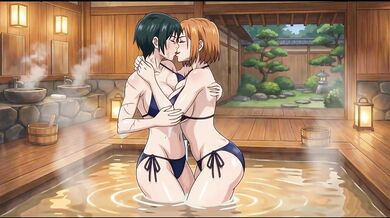 JJK Maki and Nobara big ass hentai lesbian romances