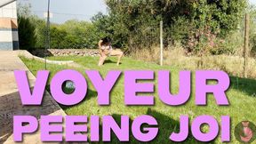 Voyeur Peeing JOI