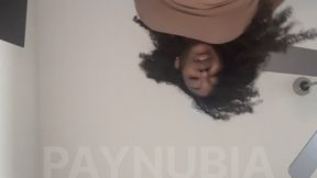 Ebony Goddess Smotherbox Ass Domination - POV Butt Drop Humiliation foot crush upclose pussy and ass