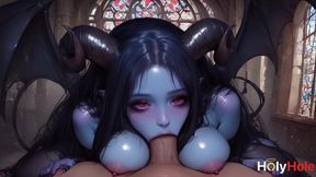 this seductive succubus straddled my cock and shook her huge, juicy tits![ai]