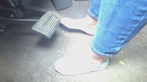 Chrissy pedal pumping in socks pt2