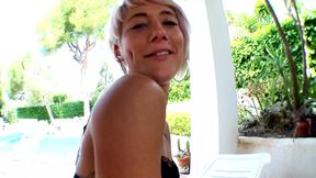 Nicky Wayne a horny blonde woman gets her first anal