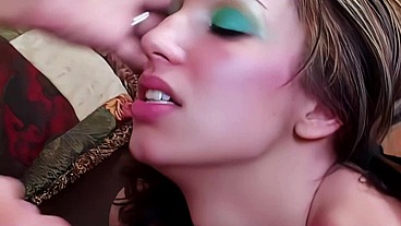 Chloe Morgan Facial Cumshot After Small Boobs Play