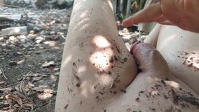 Gorgeous Crossdresser Showing Off Thighs While Smiling Cute