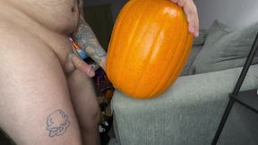 Pumpkin Makes Me Cum Twice!!!