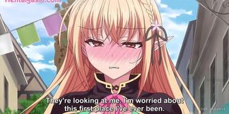 Teen Elf takes it deep from a giant human cock