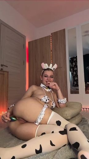 Cosplay Cow Anal Play