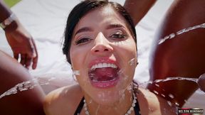 sara retali’s first ever golden shower dp anal bbc gangbang