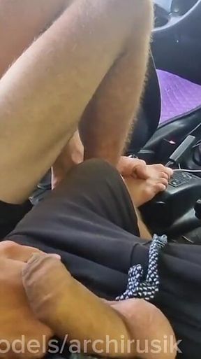 School Twink Gentlemen Was Hentai Fucked in Public by Daddy, Huge Cocks with Cum in the Cruise