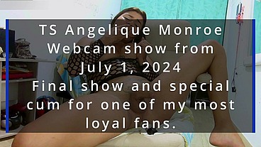 TS Angelique Monroe - Webcam show from July 1, 2024