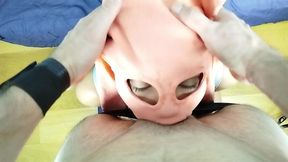 [ part 1 ] watch how my master use me with my new slave mask. 🎭🤤slapping, spitting and more 👅🍼