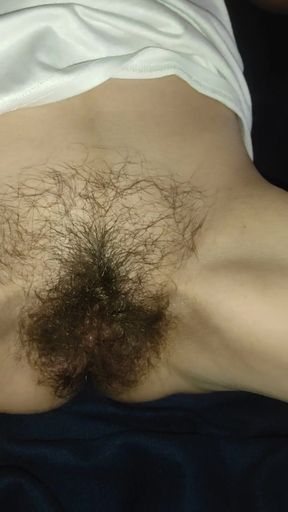 Memorable moment from &quot;Hairy pussy fingering and cumming with MagicStick, small squirt&quot;