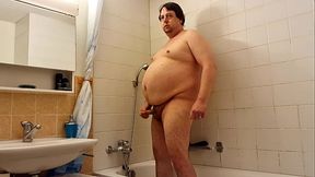 Vor der Badewanne abgespritzt