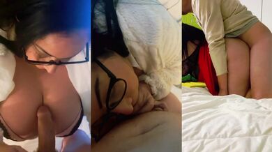 My needy chubby Latina stepmom empties my balls sloppy