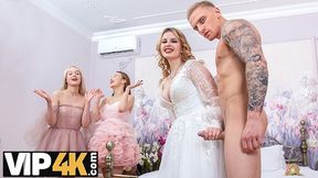 Hotwife Gets Railed by Trio During Rehearsal, Nuptials Cancelled