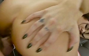 Aubrey rose gets her slit slammed doggy style