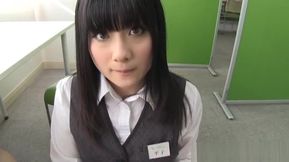 Chika Hirako hot Asian secretary gives good head