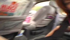 Busty Teen 18+ Fucks Hard in Car – Steamy Roadside Blowjob Action