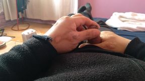 Masturbating this divine cock hard