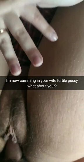Not inside- not cheating, but oh now he cum inside me! - Cuckold Captions - Milky Mari