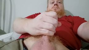 Stroking My Big Ginger Cock