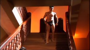 Staircase anal with Latino studs Anthony Guimenez