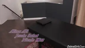 Alina Ali, Jessie Saint and Nicole Kitt have lesbain sex