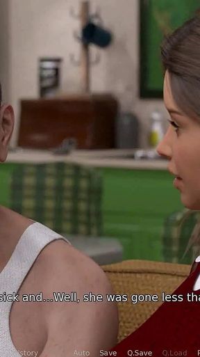 The East Block: College Girl Jerks off Two Older Man with Big Cocks on the Couch - Episode 12