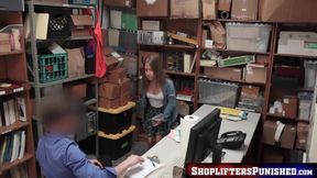 Brooke Bliss slammed deep by big dick cop in the office taking it raw