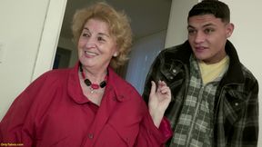 85 year old granny ass devours a monstercock