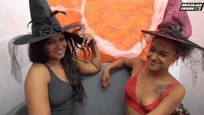 Between haunted kisses