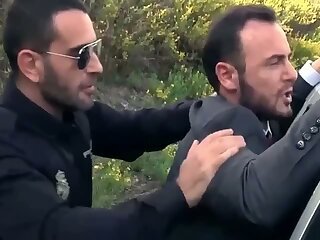 policeman fucks business man