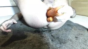 Fucking My Hole Deep with Huge Veg Til I Cum From It Twice