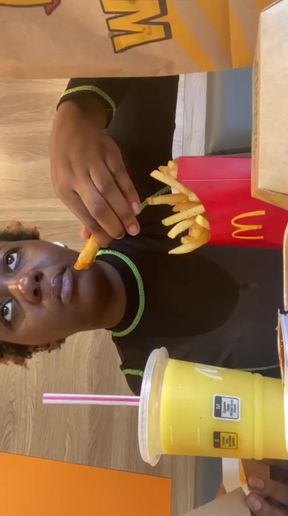 Public McDonald's Mukbang