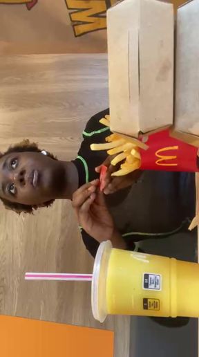 Public McDonald's Mukbang