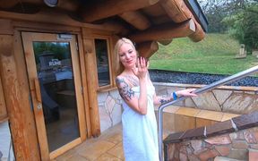 German Sexsauna Blonde Skinny-slut POV-fuck