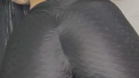 My leggings are so tight, I pull them down and let out such vibrant farts, look at my buttocks as they vibrate with every fart I let out