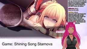 Lewd VTuber Neko Enjoying Intense Anime Action in Shining Song Starnova