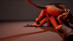 Gagging on the monster stiffy