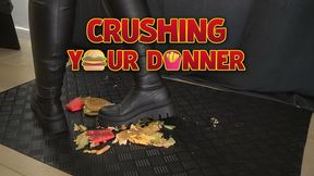Crushing Your Dinner in High Fall Boots - Junk Food (45 Version) - TamyStarly - Cock Balls Crush Trample, Shoejob, Bootjob, CBT, Ballbusting, Trampling, Stomping copy