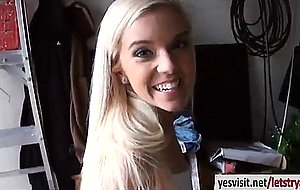 Skinny gf halle von anal fucked in film
