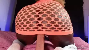 Slimthick ebony babe gets deep anal fucked