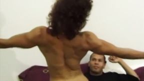 ”Retro cougar gives passionate blowjob before riding rough”